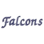 Falcons Navy Thread Embroidery