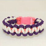 Purple-White-Pink Bracelet