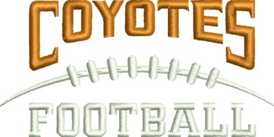 GC Coyotes Football Embroidery