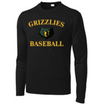 Black Performance L/s Tee Greenfield Baseball Design