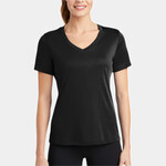 Black Ladies V Neck Competitor™ Tee