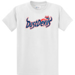 Dust Devils Baseball White T-Shirt Shirt