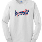 Dust Devils Baseball White Long Sleeve Shirt