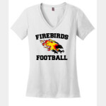 Firebirds Football Ladies White V-Neck