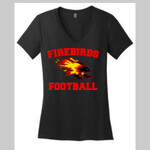 Firebirds Football Ladies Black V-Neck