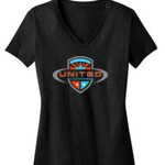 Black Ladies Perfect Weight V-Neck Tee