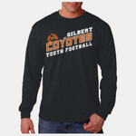 Black L/s Shirt Gilbert Youth Coyotes Football