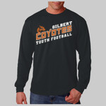 Black L/s Shirt Gilbert Youth Coyotes Football
