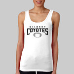 White Ladies Tank Top Coyotes Football