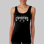 Black Ladies Tank Top Coyotes Football