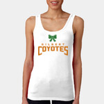 White Ladies Tank Top Coyotes Football