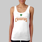 White Ladies Tank Top Coyotes Football