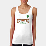 White Ladies Tank Top Coyotes Football