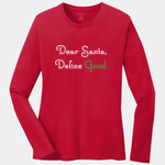 Ladies Red Long Sleeve Chistmas Shirt