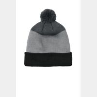 Cozy Striped Pom Beanie Thumbnail