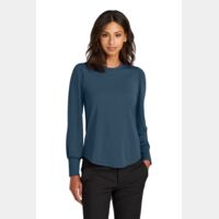 Women's Stretch Jersey Long Sleeve Blouson Top Thumbnail