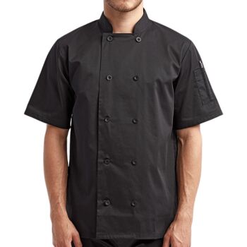 Unisex Short Sleeve Recycled Chef Coat Thumbnail