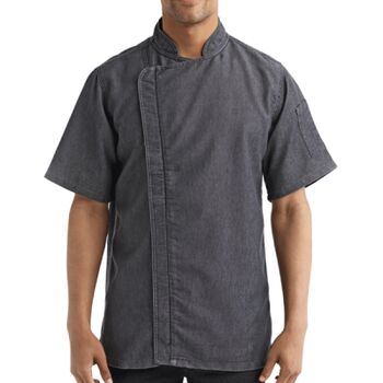Unisex Zip-Close Short Sleeve Chef's Coat Thumbnail