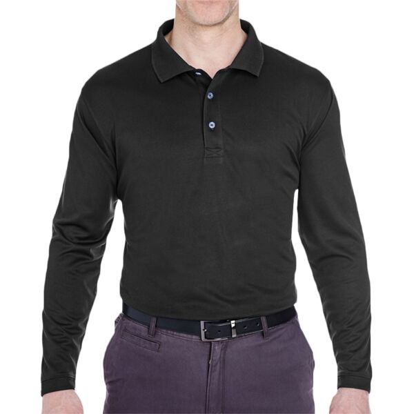 Men's Cool & Dry Sport Long Sleeve Polo Thumbnail