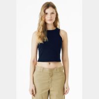 Women's Micro Rib Racer Tank Thumbnail