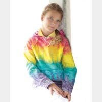 Girls’ Courtney Burnout V-Notch Hooded Sweatshirt Thumbnail