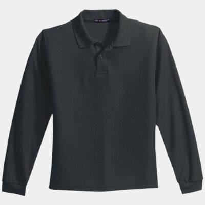 Youth Long Sleeve Silk Touch Polo Thumbnail