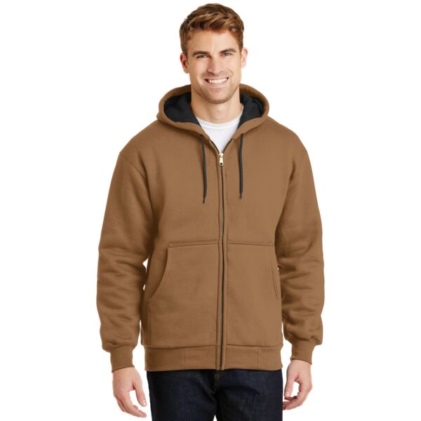 Heavyweight Full Zip Hooded Sweatshirt with Thermal Lining Thumbnail