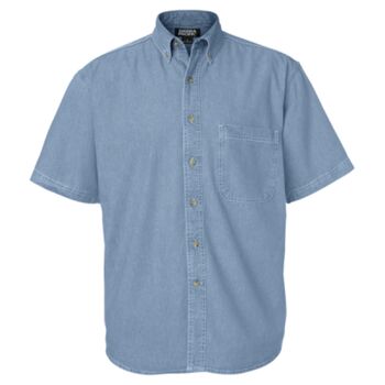 Men's Denim Short Sleeve Shirt Thumbnail