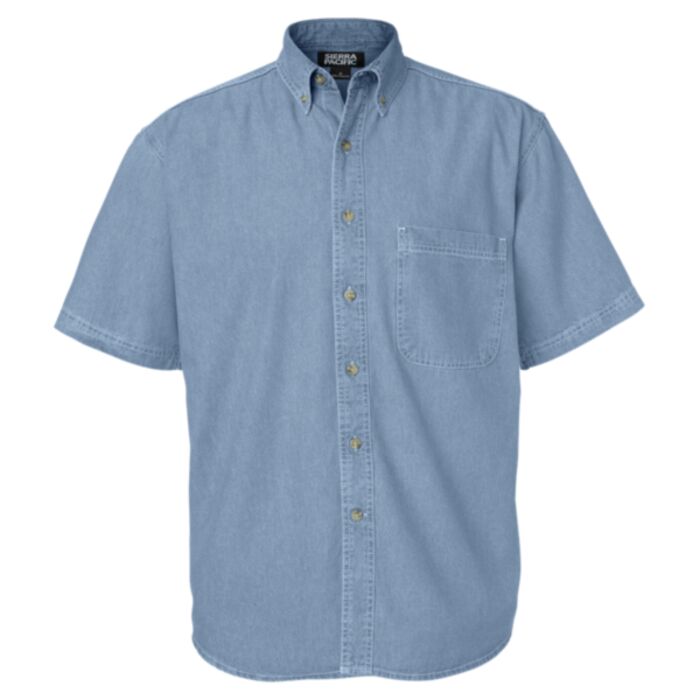 Men's Denim Short Sleeve Shirt Thumbnail