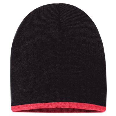 8" Bottom-Striped Beanie Thumbnail