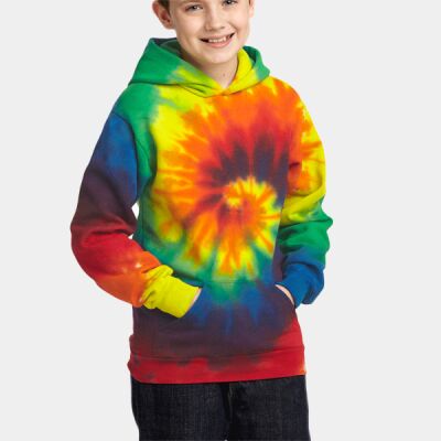 Youth Tie Dye Pullover Hooded Sweatshirt Thumbnail