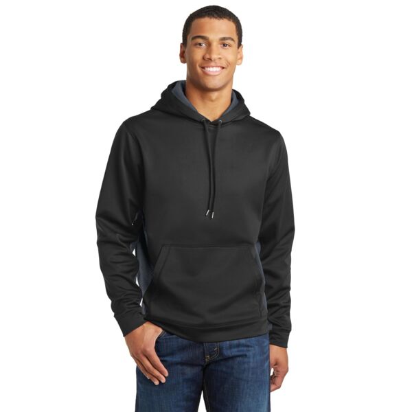 Sport Wick ® CamoHex Fleece Colorblock Hooded Pullover Thumbnail