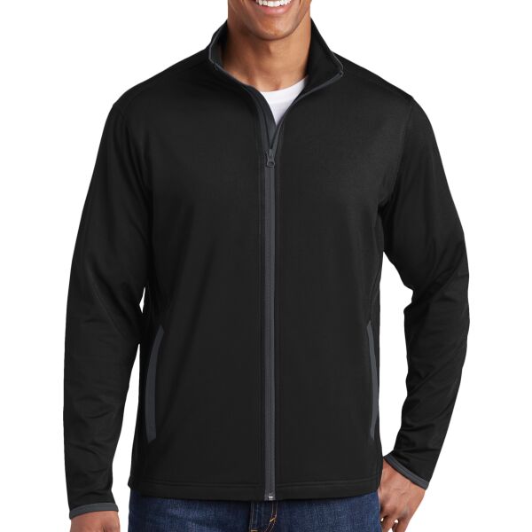 Sport Wick ® Stretch Contrast Full Zip Jacket Thumbnail