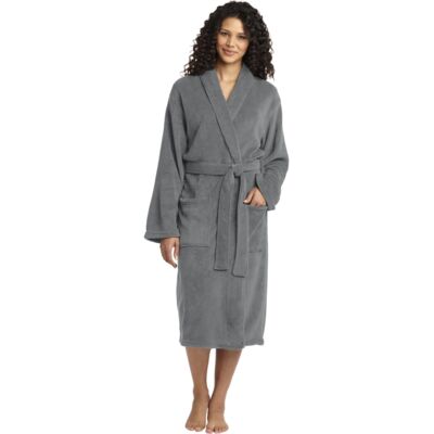 Plush Microfleece Shawl Collar Robe Thumbnail
