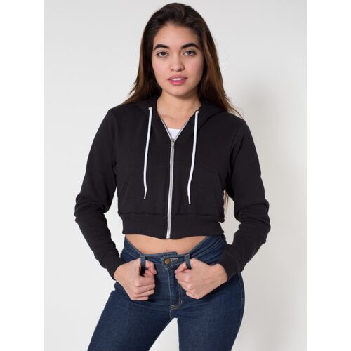 F397 Cropped Flex Fleece Hooded Sweatshirt Thumbnail
