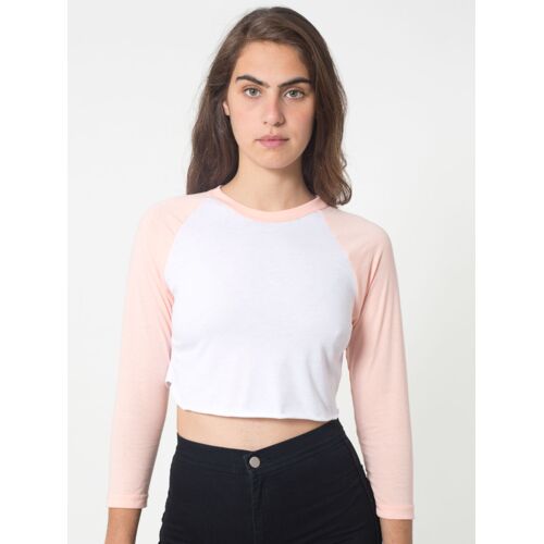 RSABB354 Poly-Cotton Cropped 3/4 Sleeve Raglan Thumbnail