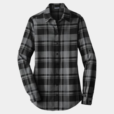 Women's Plaid Flannel Tunic Thumbnail