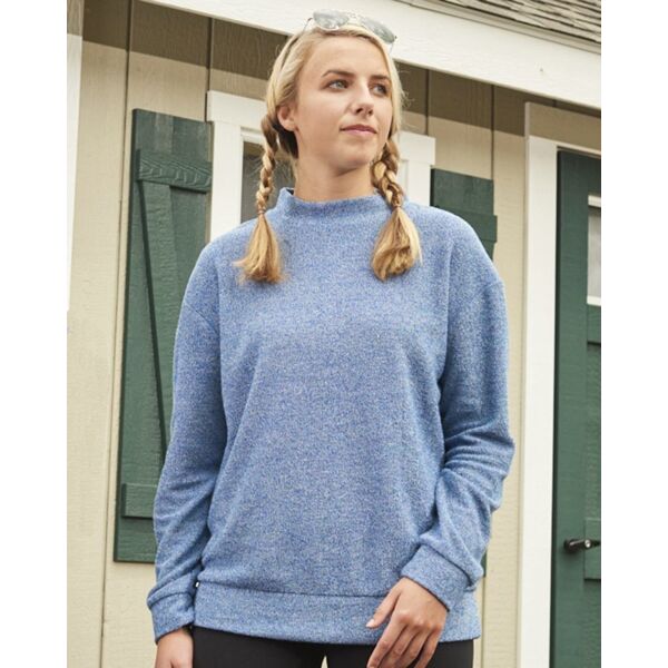Women's Weekend Terry Mock Neck Pullover Thumbnail