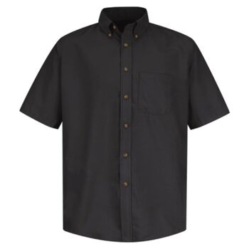 Men's Tall Poplin Short Sleeve Dress Shirt Thumbnail