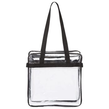 Clear Tote with Zippered Top Thumbnail