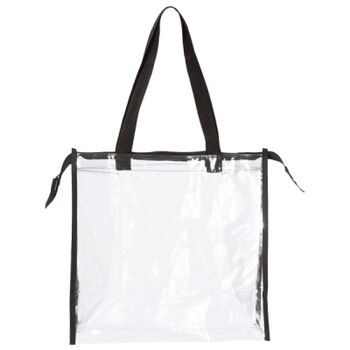Clear Zippered Tote with Full Gusset Thumbnail