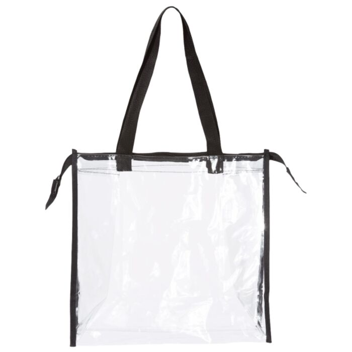 Clear Zippered Tote with Full Gusset Thumbnail