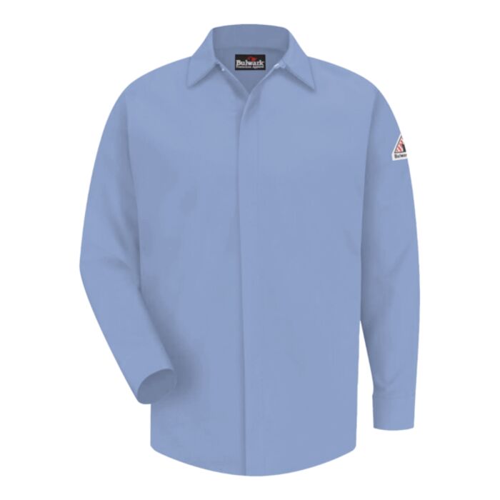 Men's Tall Concealed-Gripper Pocketless Work Shirt Thumbnail