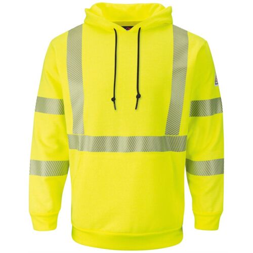 Men's Hi-Visibility Hooded Sweatshirt Thumbnail