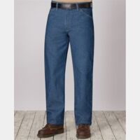 Men's Extended Sizes Flame Resistant Classic Fit Pre-Washed Denim Jean Thumbnail
