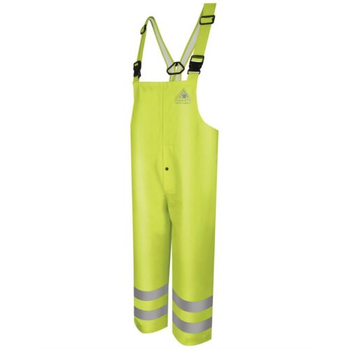 Men's Hi-Visibility Flame-Resistant Rain Bib Overall - 10 oz. Thumbnail