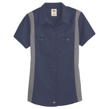 Women's Short Sleeve Industrial Colorblocked Shirt Thumbnail