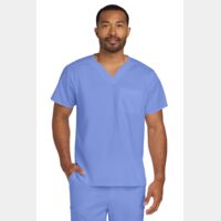 Unisex WorkFlex Chest Pocket V Neck Top Thumbnail