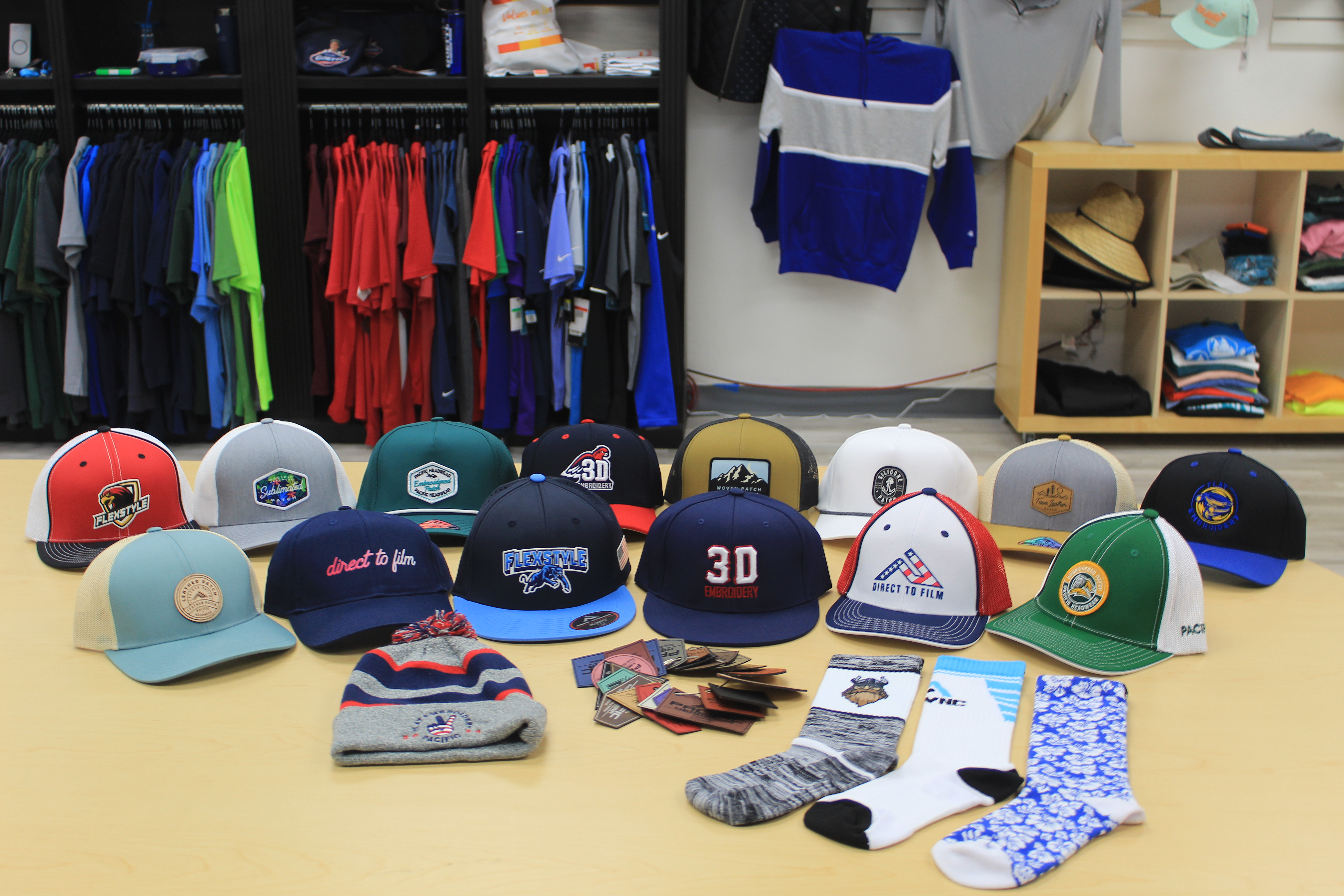 Custom hats near me - Precision Graphics custom hat embroidery at 1715 W 4th St Tempe Arizona