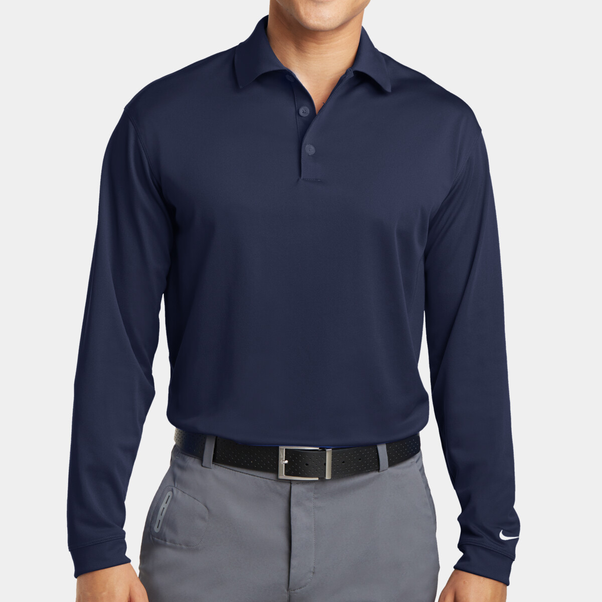 Custom embroidered long sleeve polos
